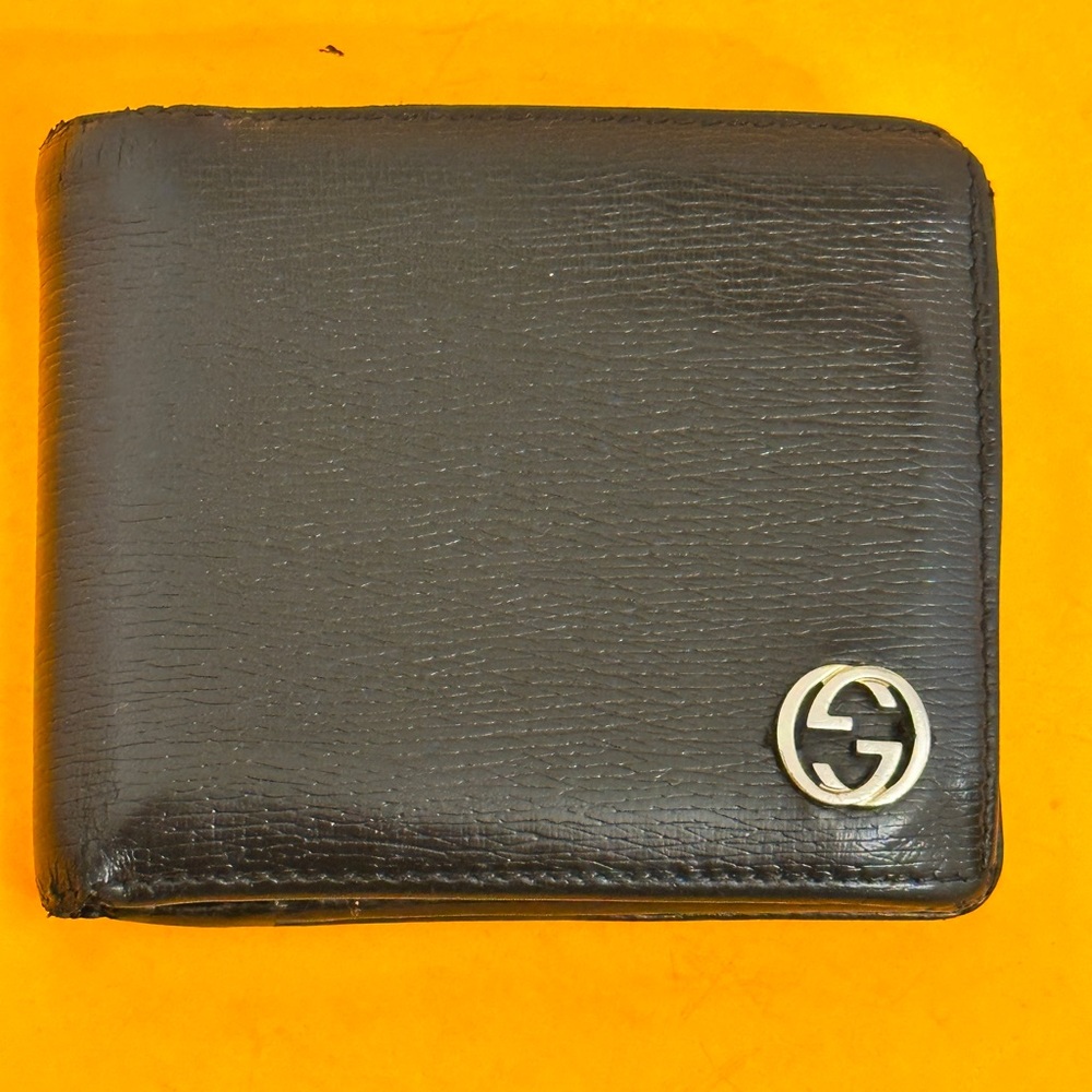 Gucci Mans wallet Black Mamab Black leather box quality and soft leather from GG - Picture 9 of 15